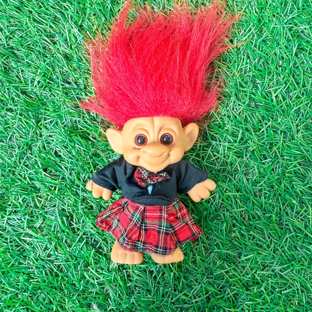 Russ Berrie “J. TROLL” Forest Troll Doll, Vintage 90s Toy
